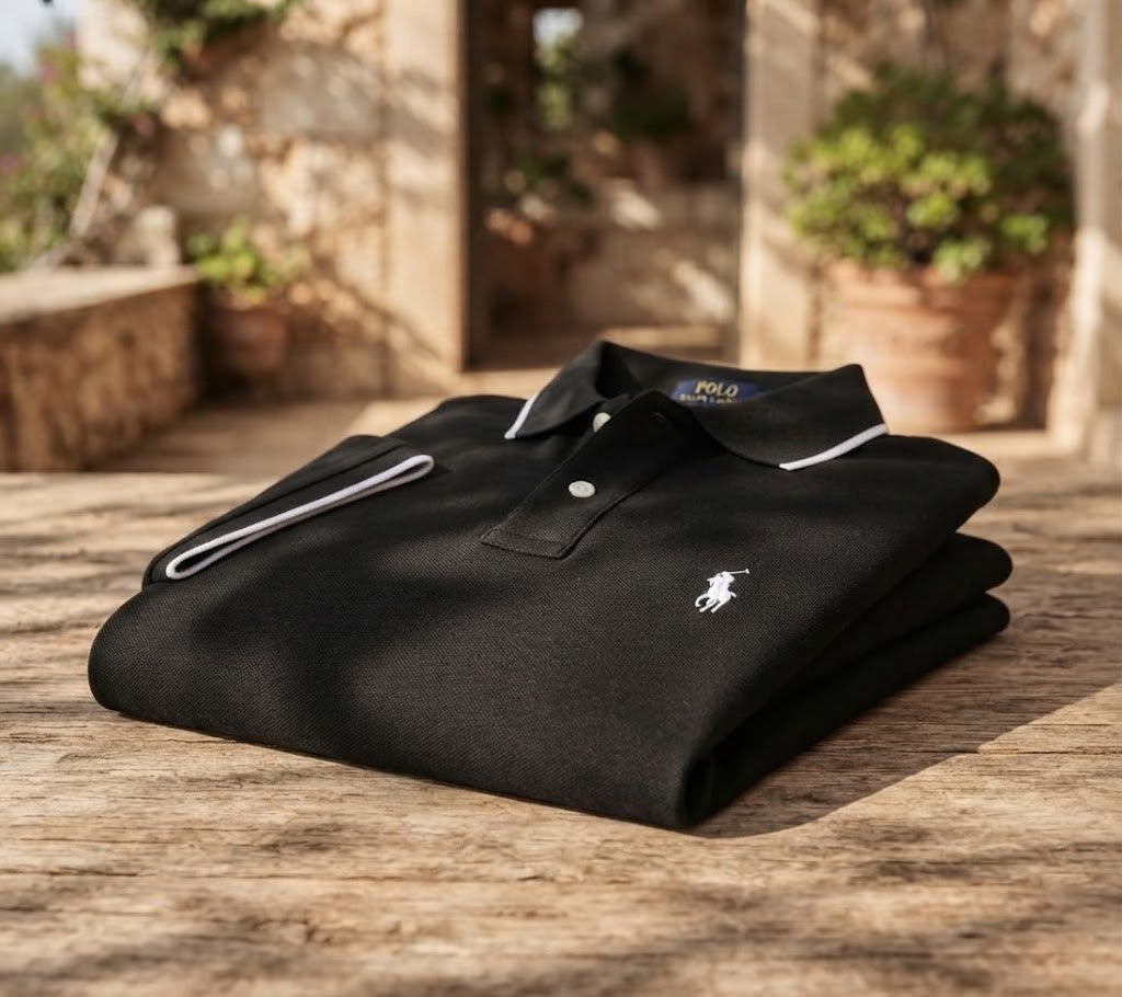 Black Polo T-Shirt