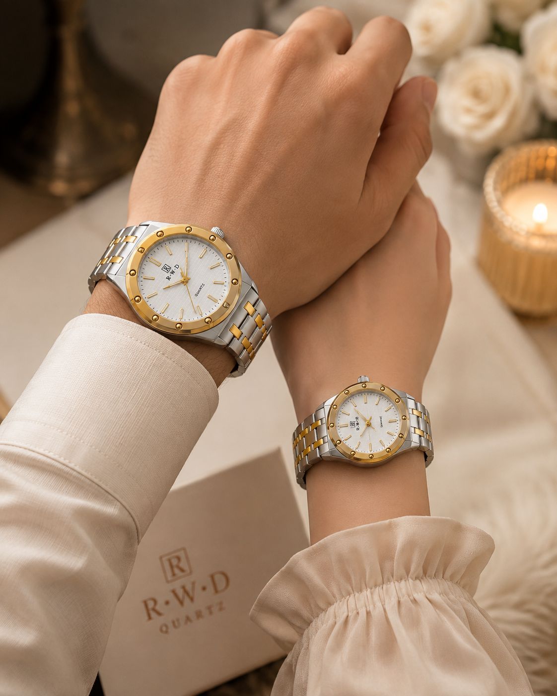 Ladies & Gents Couple Watch Set ⌚❤️
