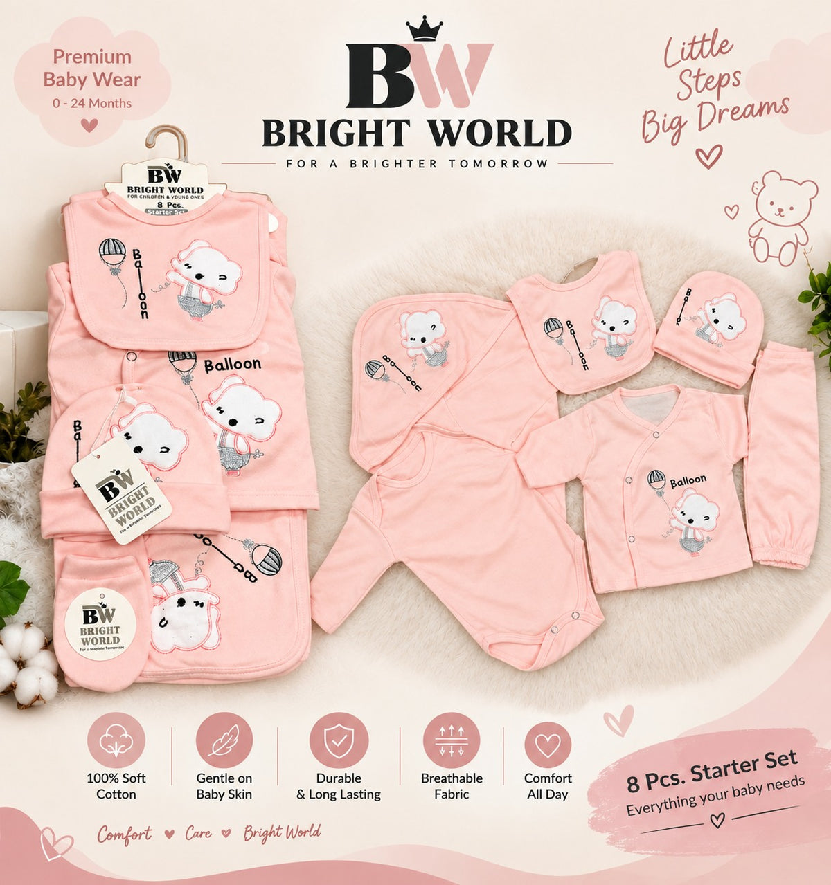 8-Piece Baby Starter Set - AH004