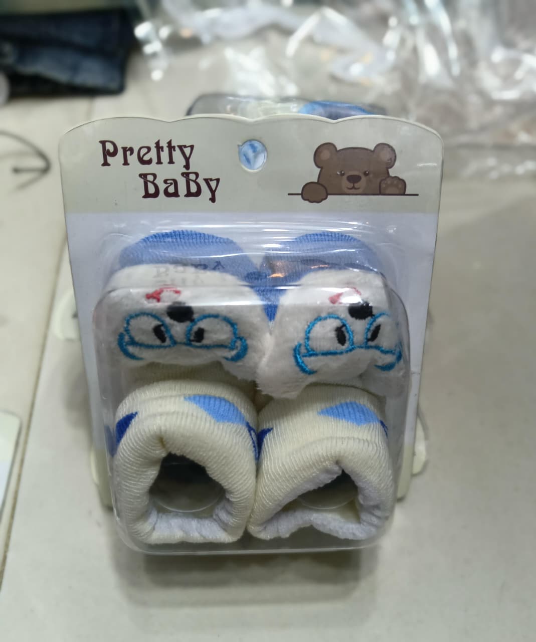 Newborn Baby Socks Booties – Mix Random Colors (Any Color May Be Sent)