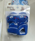 Newborn Baby Socks Booties – Mix Random Colors (Any Color May Be Sent)