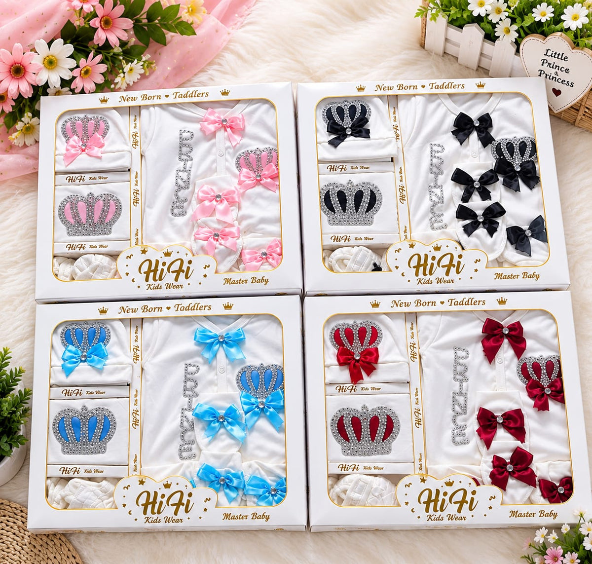 Baby Gift Set Romper – Random Color (Available Color Will Be Sent)