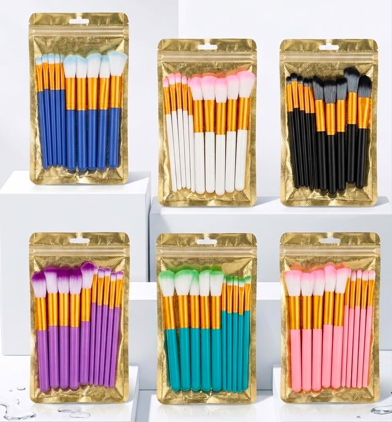 Pouch 10-Piece Makeup Brushes Set – Original Soft Brushes | Customer Demanding Item