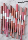 Kashees Color Lip Pencil 12-Piece Pack – Original | Long Lasting & Out Class Quality | Nude Shades