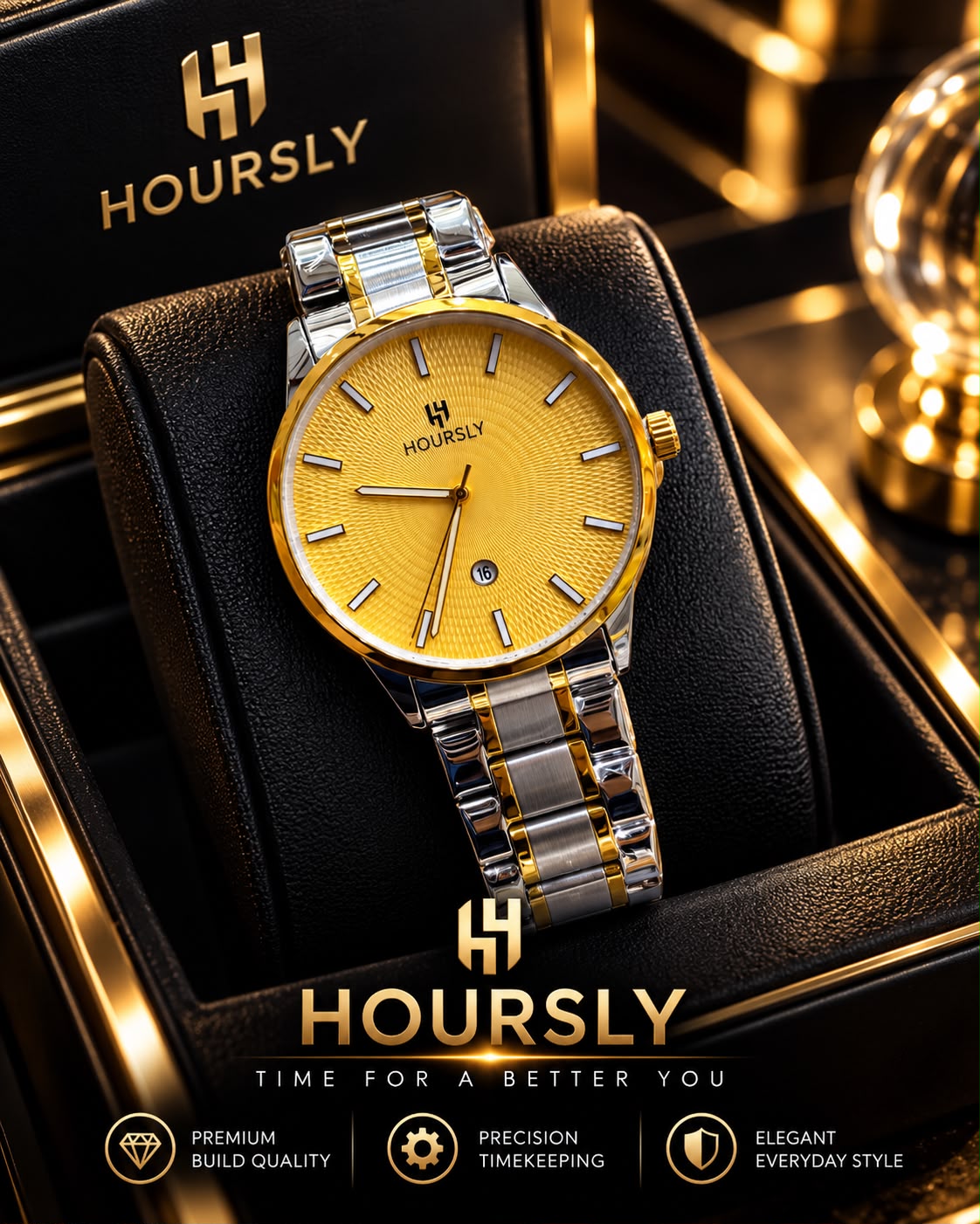 Gents Premium Chain Watch with High Quality Box – G15 Hoursly